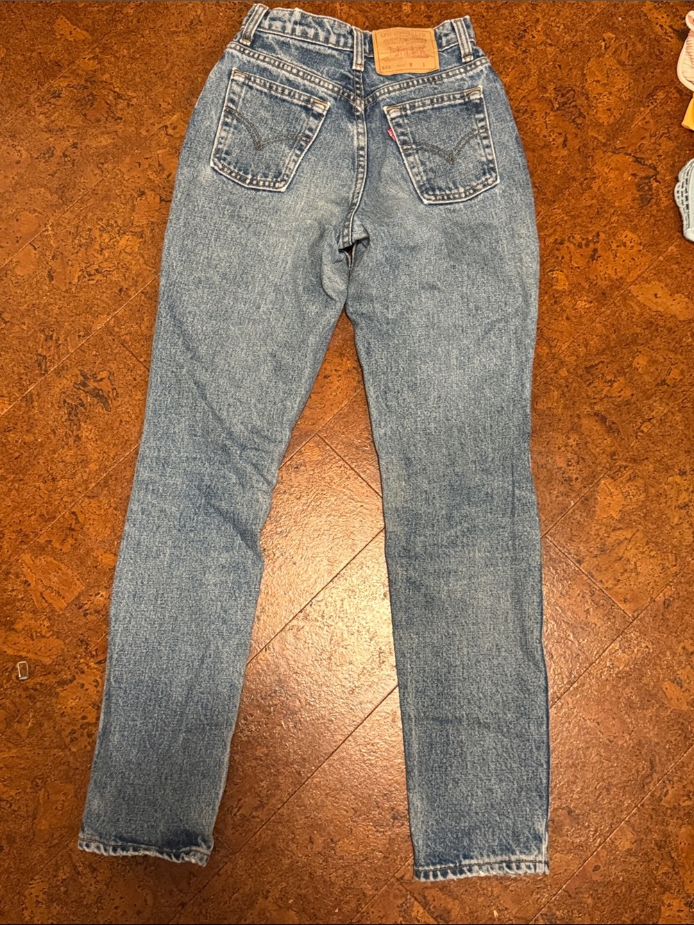 Levi's Light Blue Vintage Wash High-Rise Straight Jeans